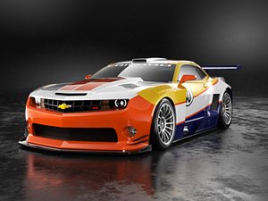 Camaro Racing Concept with lighting setup