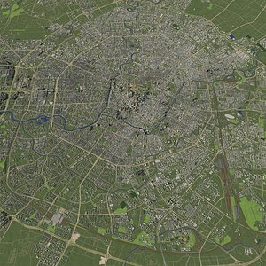 3D Chengdu China - city and urban