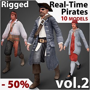 Real-Time Rigged Pirates Collection Vol. 2