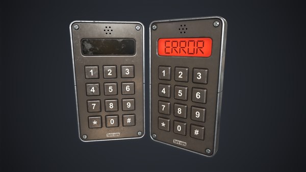 modelo 3d Keypad Lock - TurboSquid 2039270