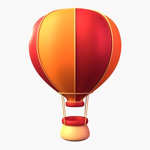 3D model Hot Air Balloon 3D Illustration