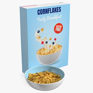 Corn Flakes Breakfast 3D model