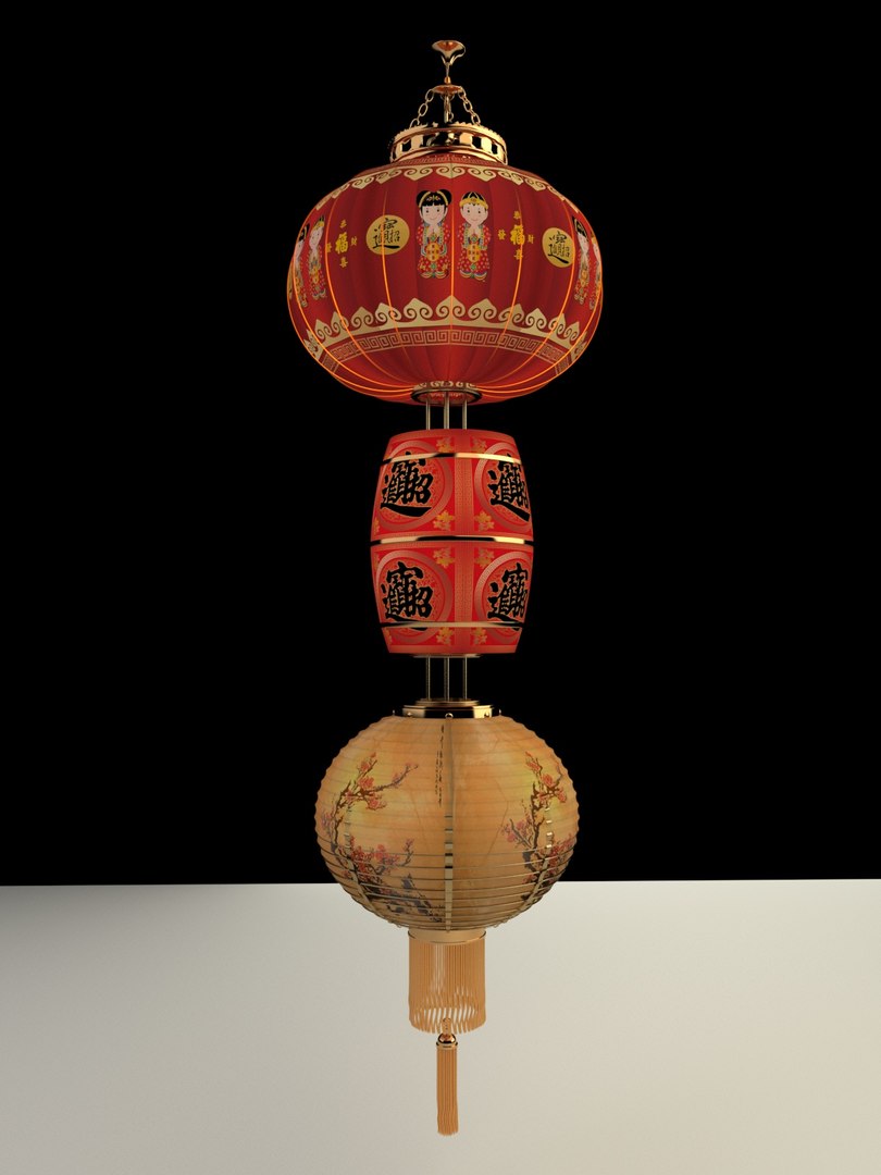 Chinese Red Lantern 3D Model - TurboSquid 1590832