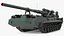 2S7 Pion Self Propelled Heavy Artillery Clean Rigged