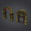 3d model dungeon cloudy set