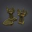 3d model dungeon cloudy set