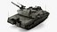 3D Dirty Israeli Tank Merkava 5 Olive Rigged for Cinema 4D