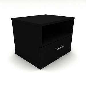 small bedside table cabinet 3d model