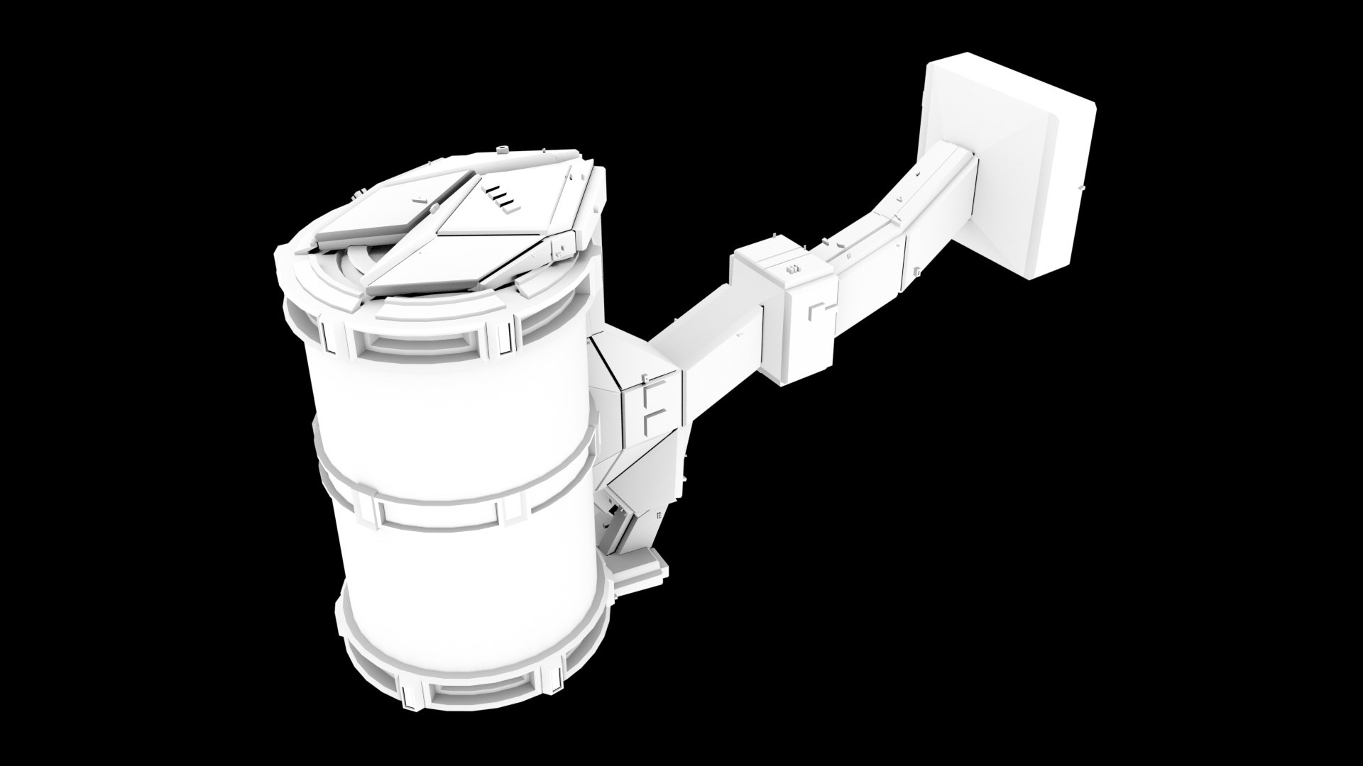 3D model equipment pod space - TurboSquid 1424635