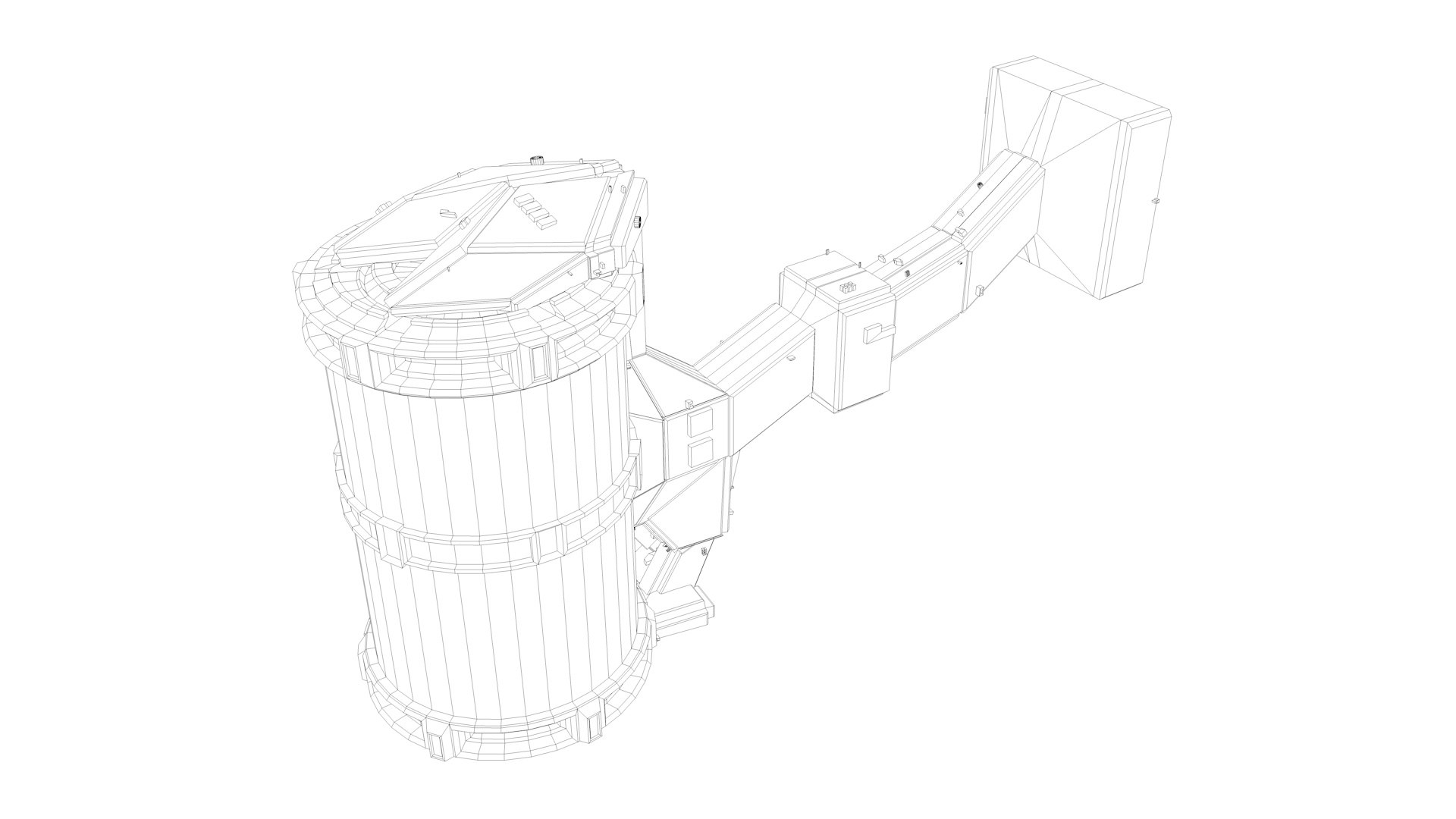 3D model equipment pod space - TurboSquid 1424635