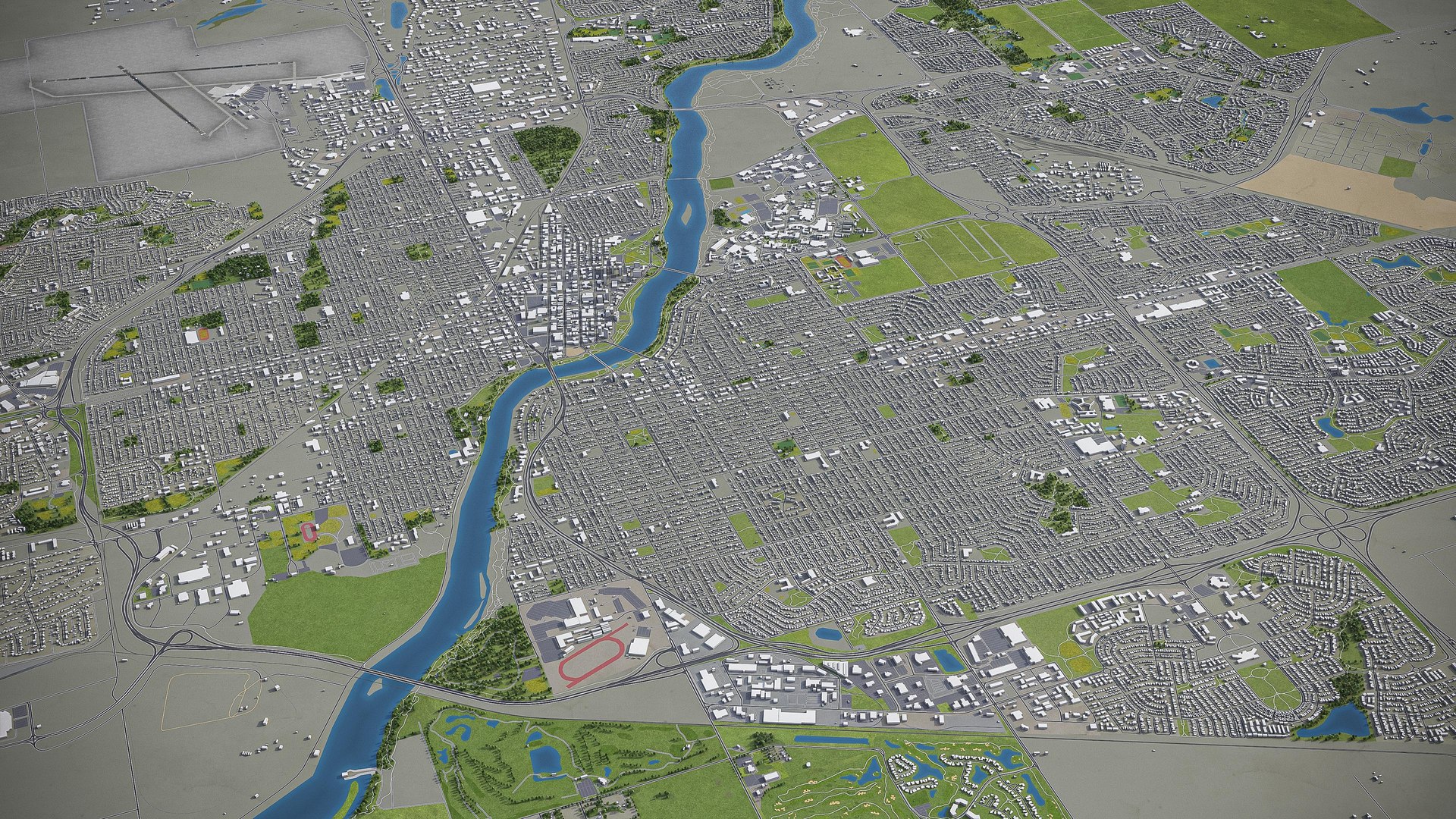 3D Model Saskatoon Surrounding - - TurboSquid 1497624