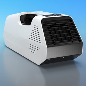 3D Compact Mobile Air Cooler White