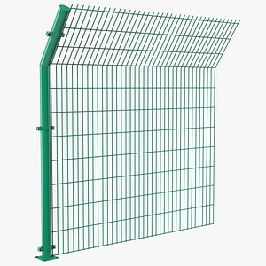 Mesh Fence Green 3D model