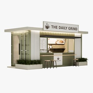 Shipping Container Kiosk 3D model