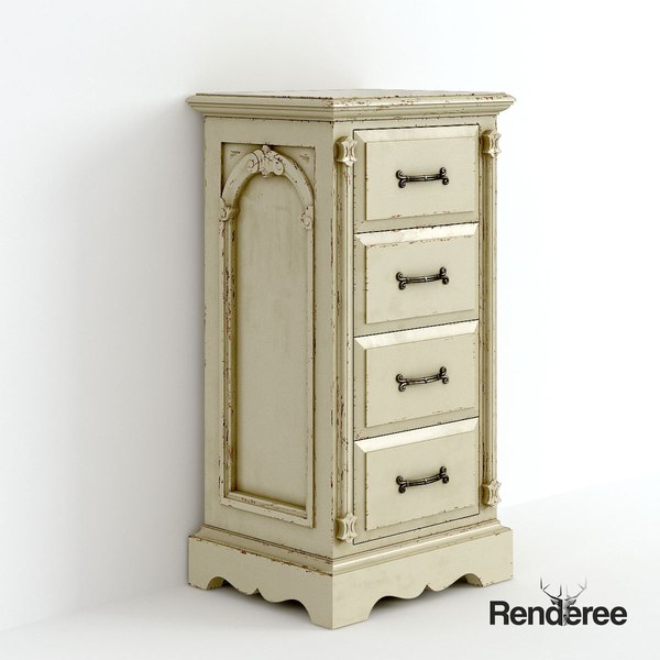 old victorian bedside cupboard 3d 3ds