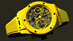 3D HUBLOT BIG BANG UNICO YELLOW MAGIC