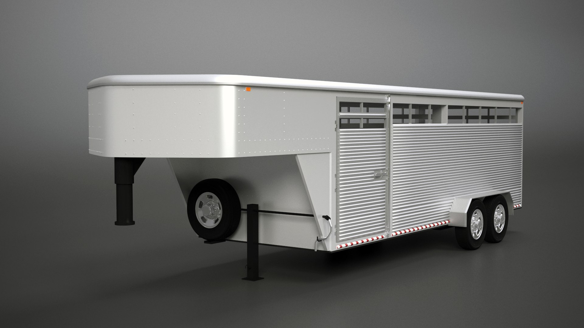 Livestock Gooseneck Trailer Model TurboSquid 1697037