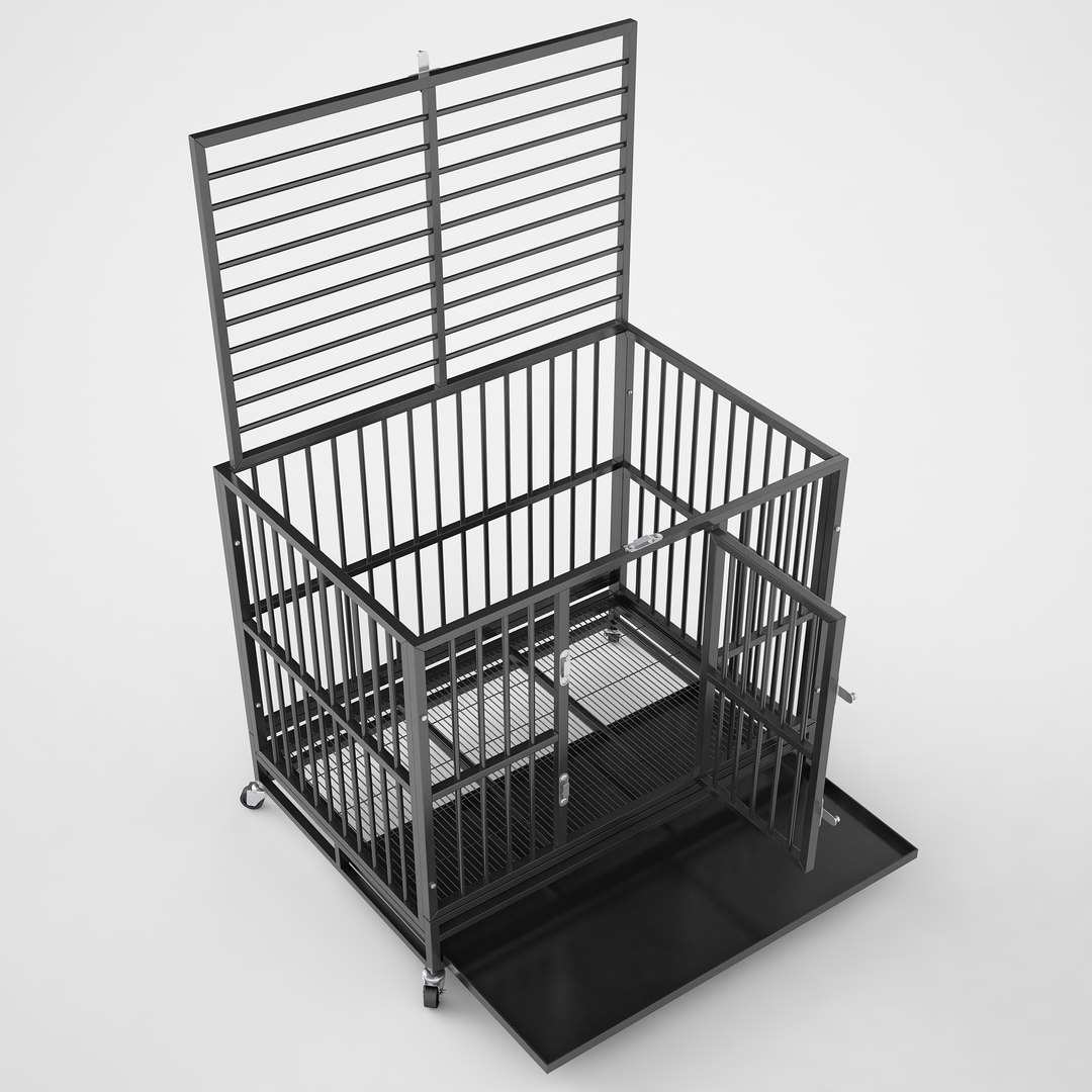 Heavy Duty Metal Dog Cage Crate 03 3D model TurboSquid 1817631