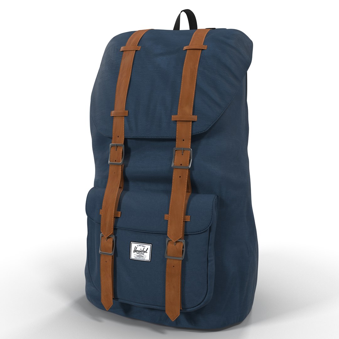 Backpack 8 Blue 3D model preview