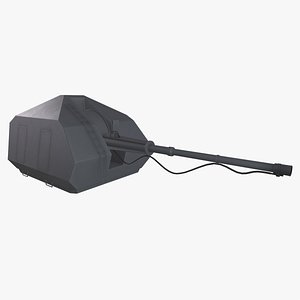 ship gun a-190 a-190-1 3D model