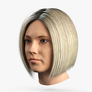 Blond White Woman Head