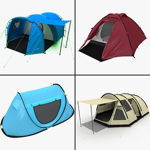 camping tents 3d max