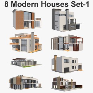 3D model house modern