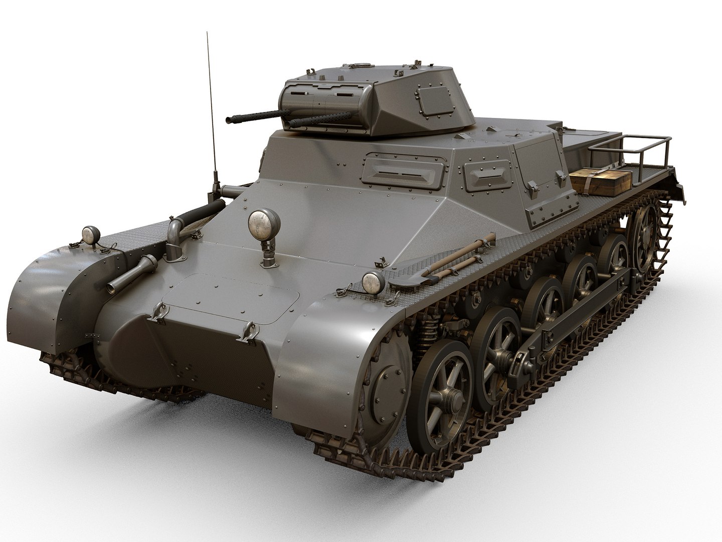 Panzerkampfwagen I Ausf B SdKfz 101 3D Model - TurboSquid 2151000