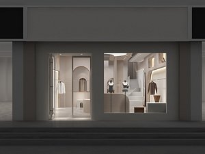 3D Clothing Shop 1 model