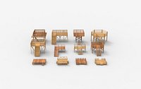 all Wooden Platform 3D model