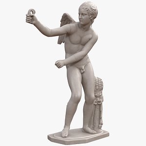 3D eros bow statue
