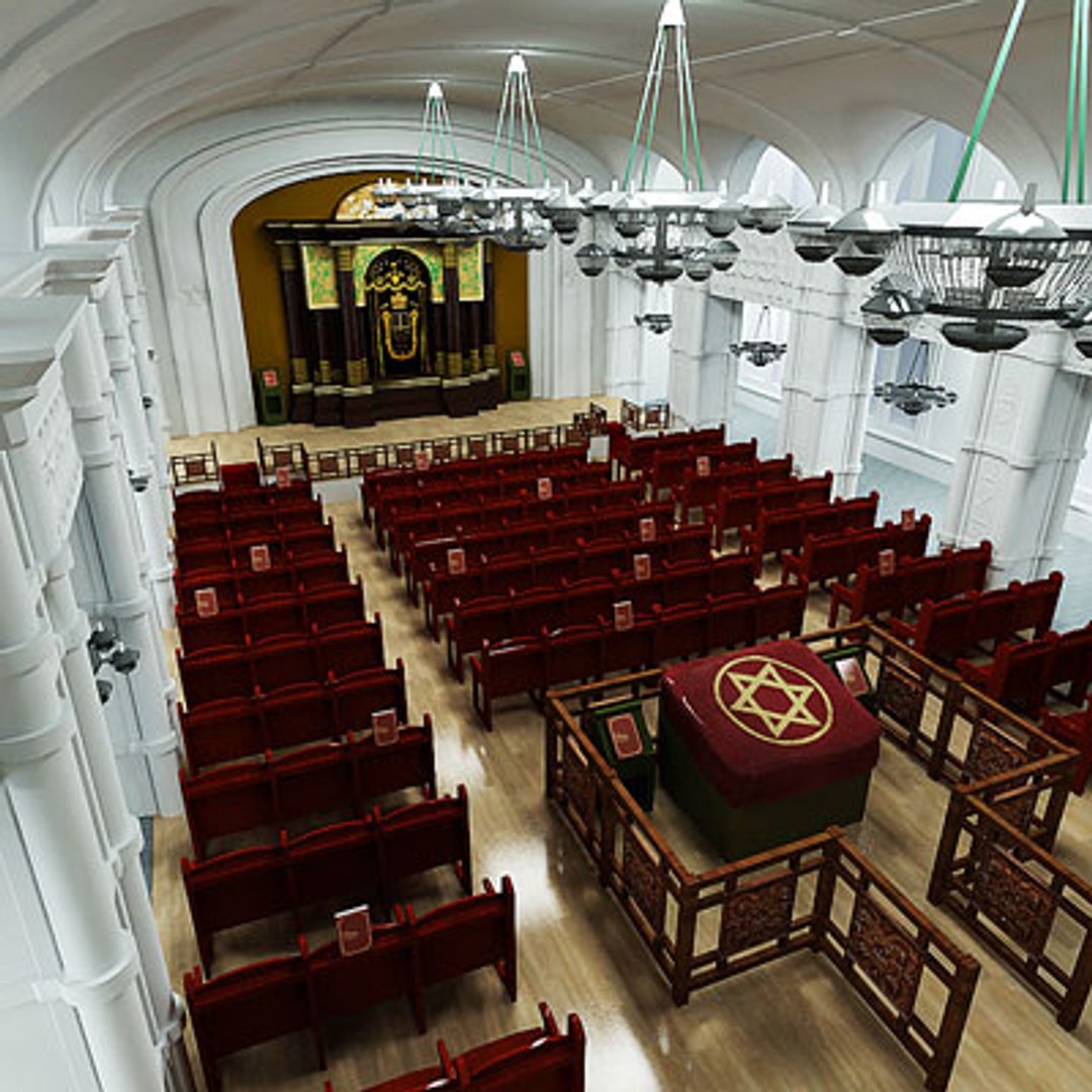 3ds Max Synagogue Interior