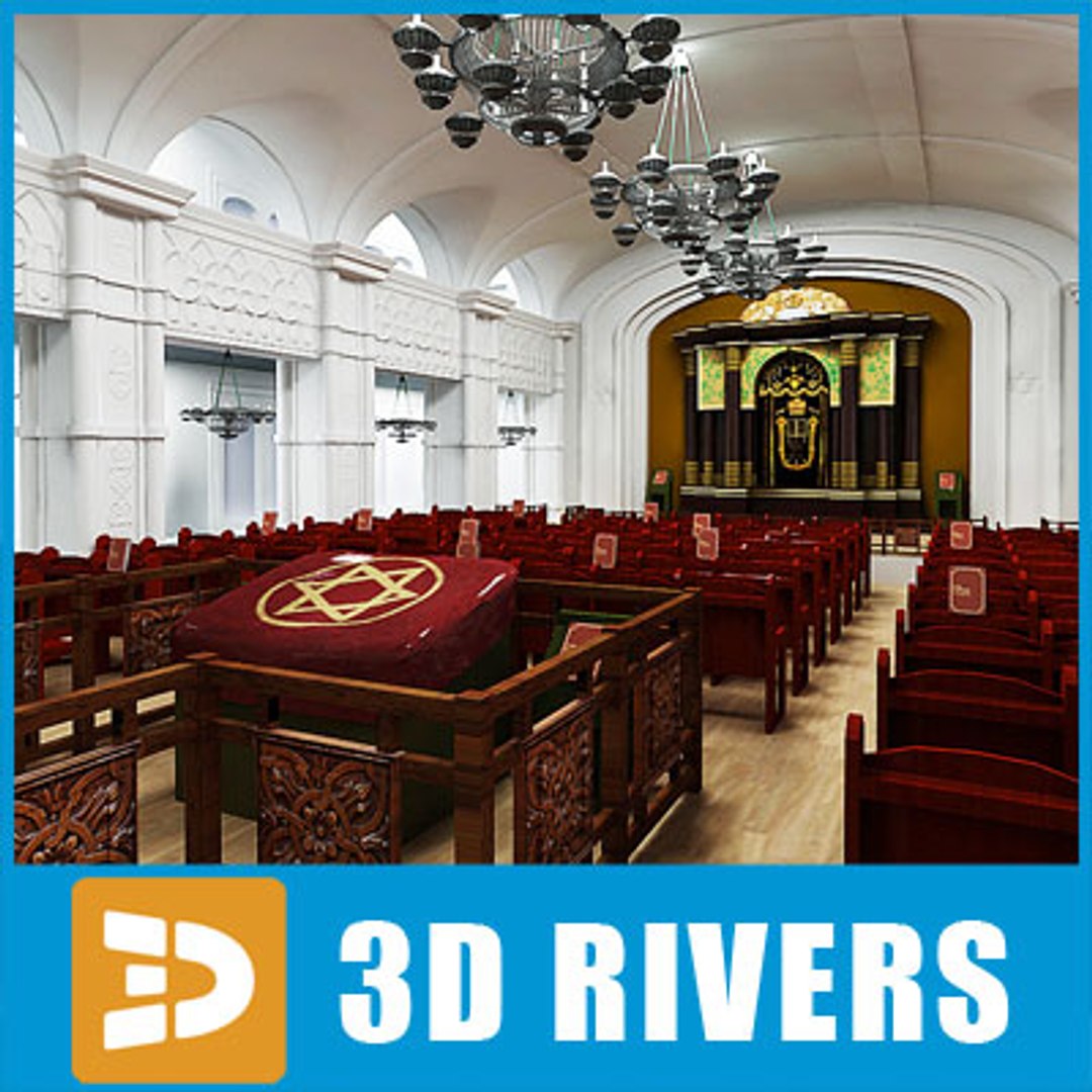 3ds Max Synagogue Interior