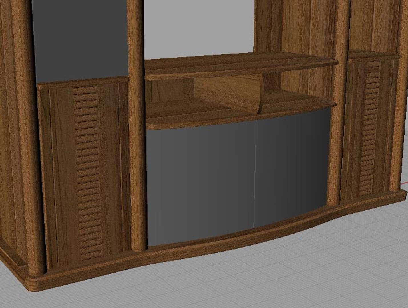 3d Model Wall Unit Classic Design