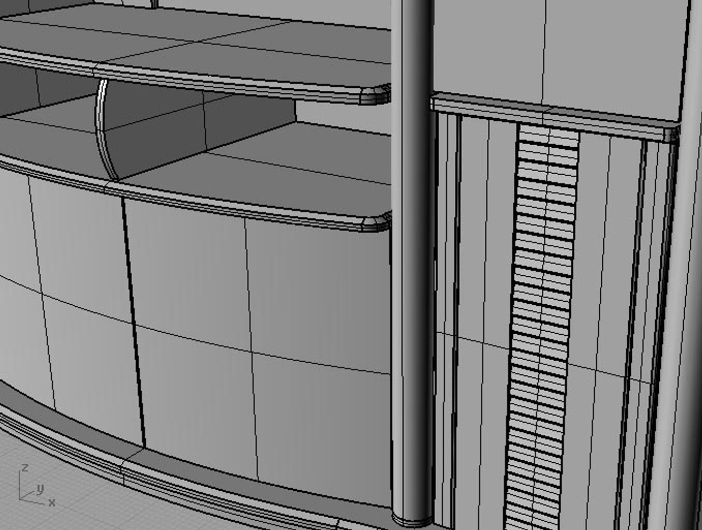 3d Model Wall Unit Classic Design