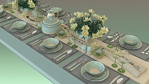 dinner table set