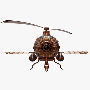 3D Steampunk Helicopter
