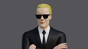 Max Headroom 3D Full Character 3D model