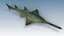 3d model sawfish fish