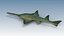 3d model sawfish fish