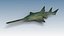 3d model sawfish fish