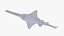 3d model sawfish fish