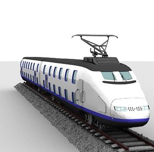 tgv train 3d model