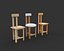 Modèle 3D du tabouret Boden