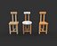 Modèle 3D du tabouret Boden