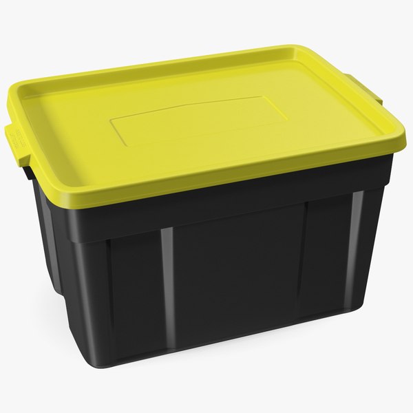 3D Polyethylene Storage Bin 25 Gallon - TurboSquid 1799607