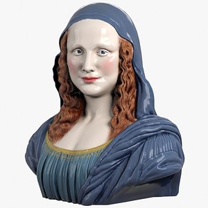 MonaLisa text pendant stl verified 3D model 3D printable