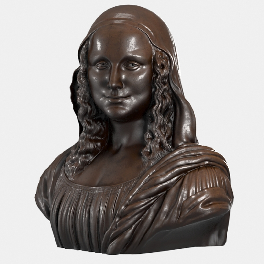 Decorative Bust Mona Lisa 3d Model