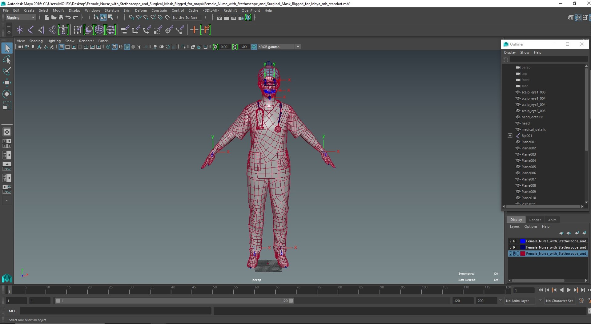 3D model Female Nurse with Stethoscope and Surgical Mask Rigged for Maya https://p.turbosquid.com/ts-thumb/Mz/XixTJ7/OF/female_nurse_with_stethoscope_and_surgical_mask_rigged_for_maya_1004/jpg/1719406158/1920x1080/fit_q87/f90dcf0523187776df8e77c90df814c4ea1680aa/female_nurse_with_stethoscope_and_surgical_mask_rigged_for_maya_1004.jpg