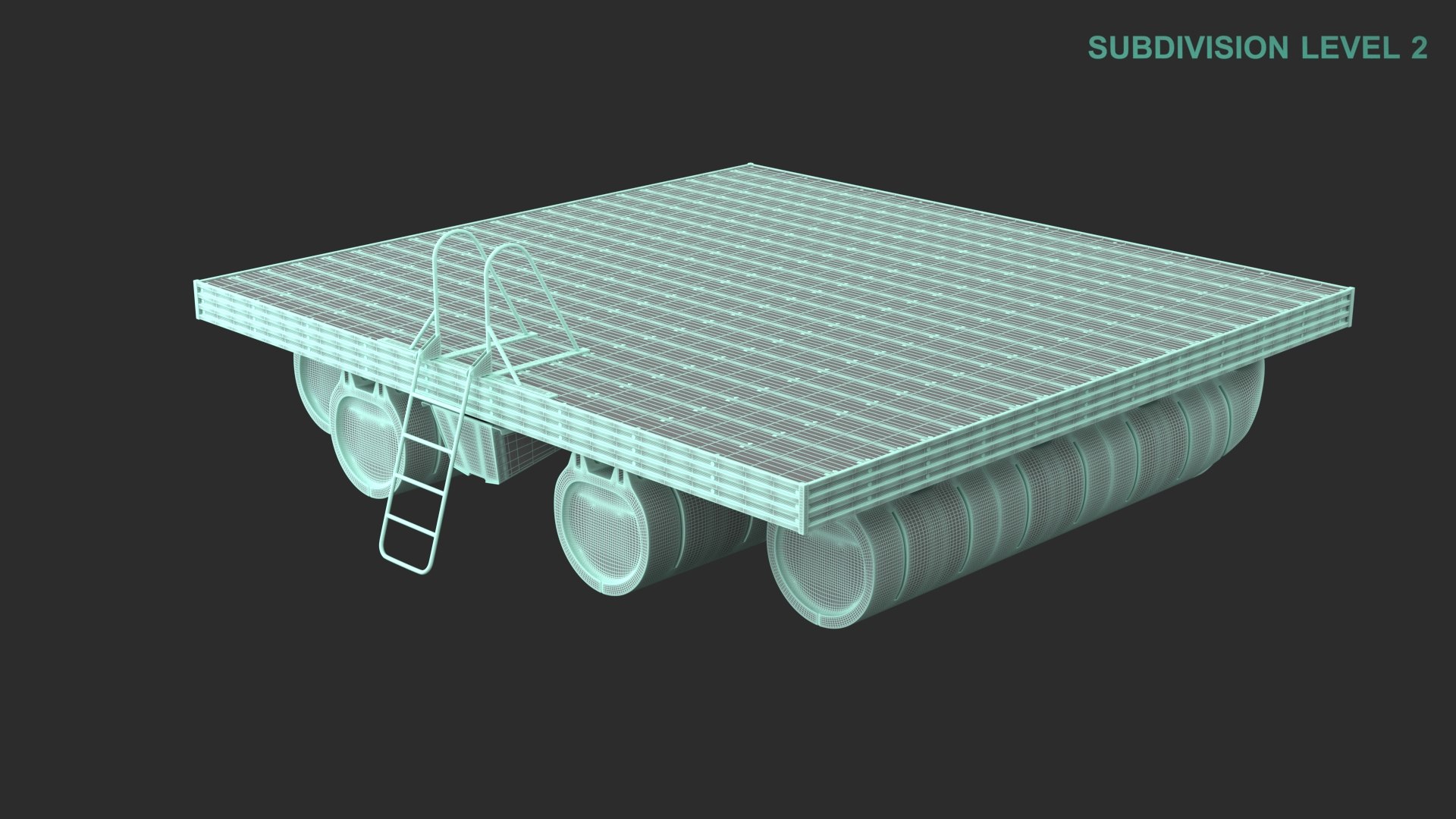 3D Pontoon Raft - TurboSquid 2206622